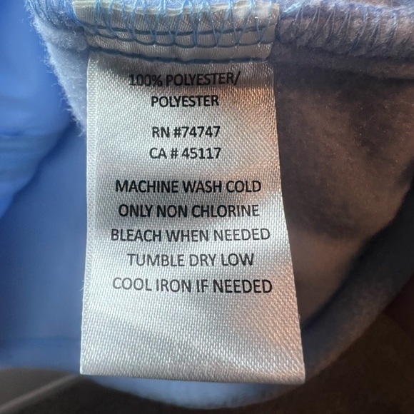 Natural Reflections Women's Full Zip Fleece Jacket Light Blue Zip Pockets Medium - Picture 14 of 14